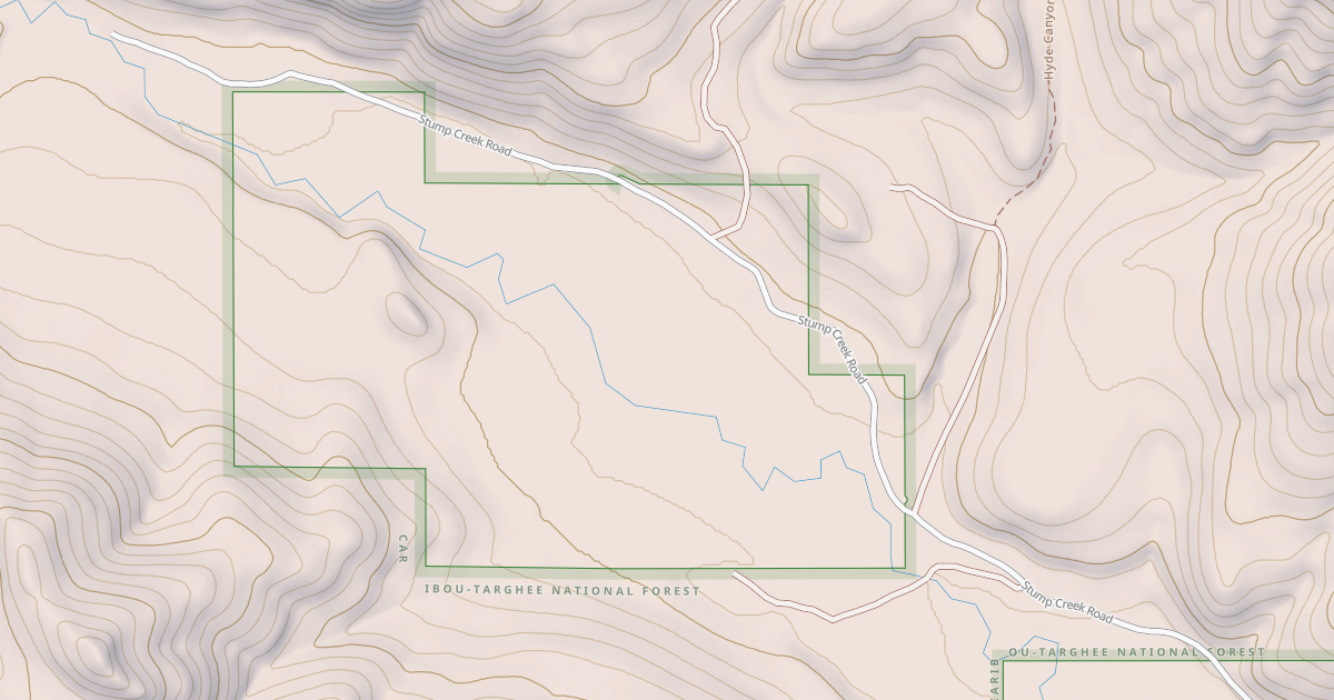 Map preview of STUMP CREEK