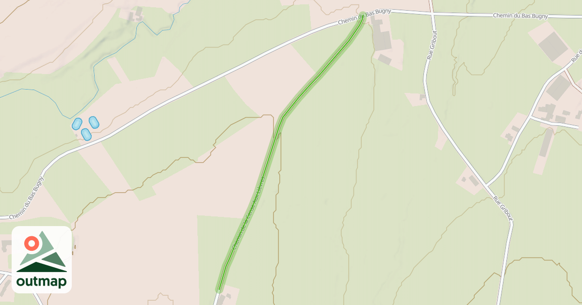 Map of Chemin de la Cense Aux Lièvres