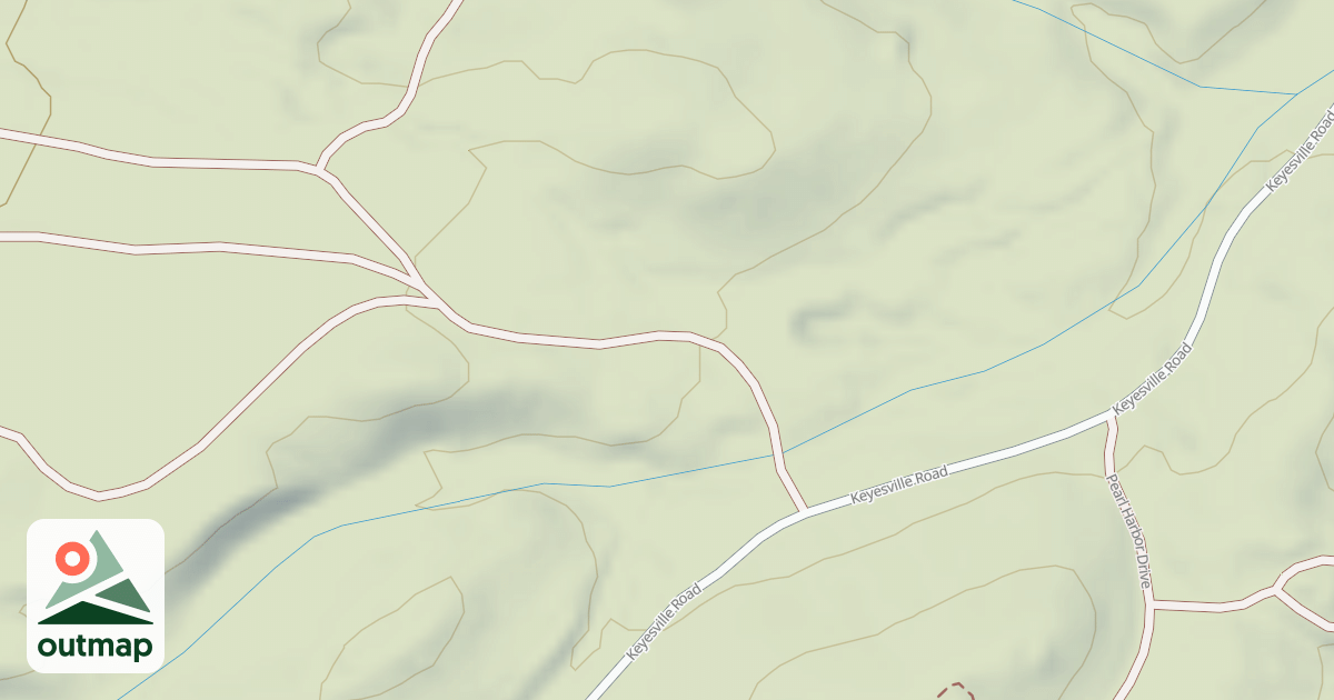 Map of 16070 Keyesville/blk Gulch Usgs Lake Isabel N