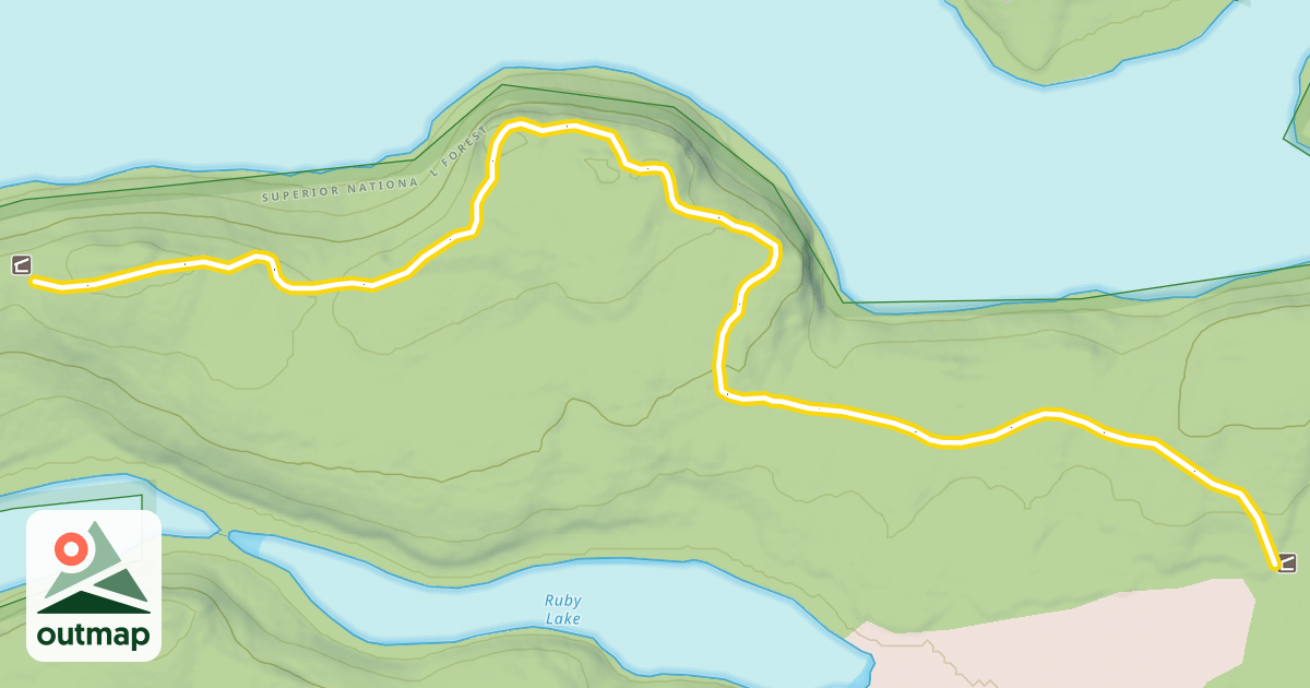 Map of Ridge Run