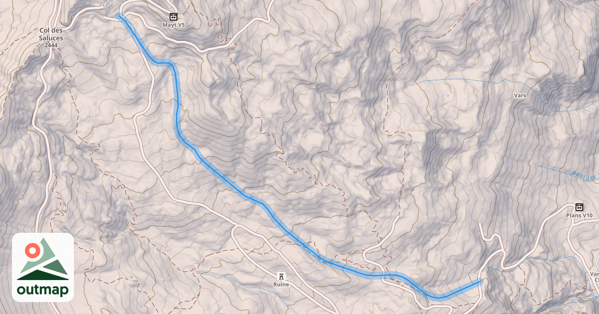 Map of Les Cabrettes