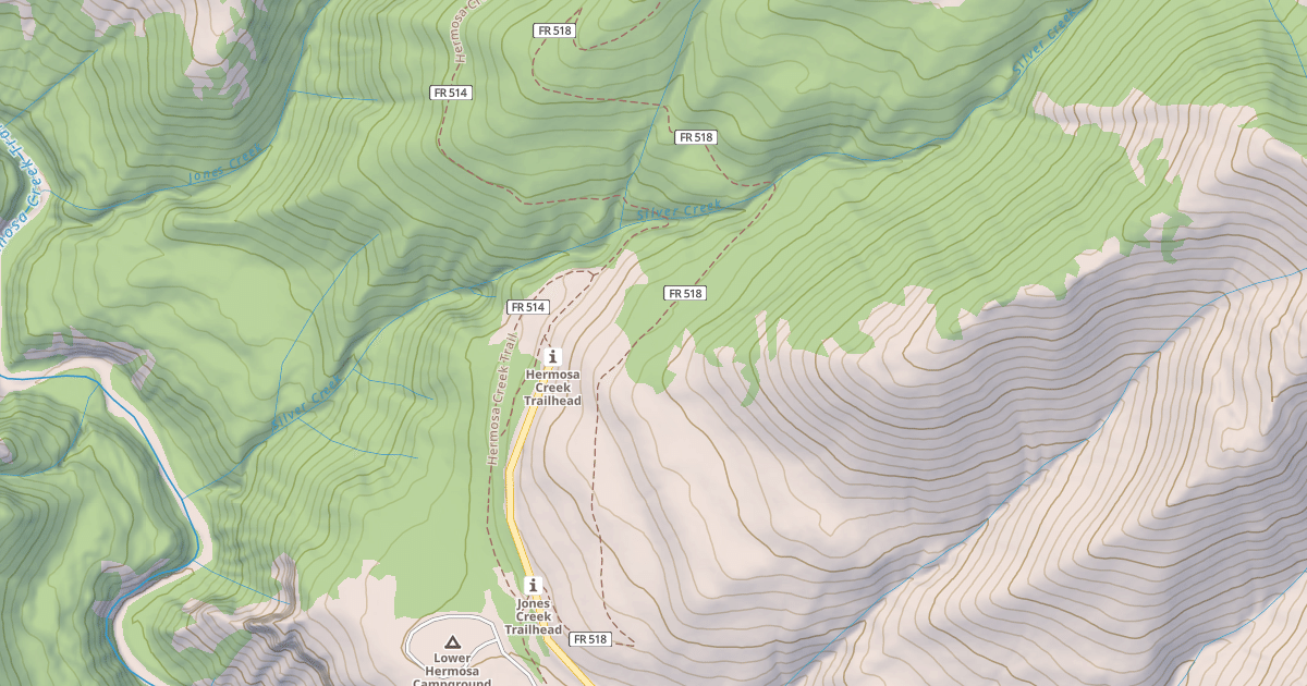Map preview of Jones Creek