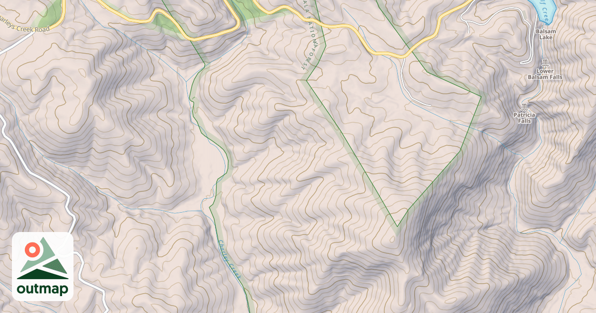 Map of CHARLEY KNOB