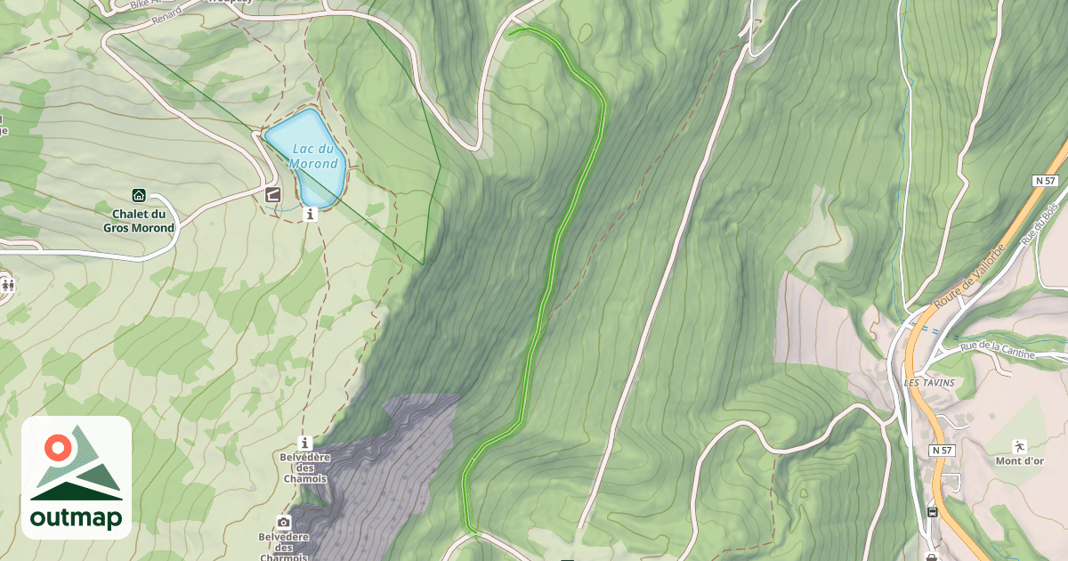 Map of Raccourcie