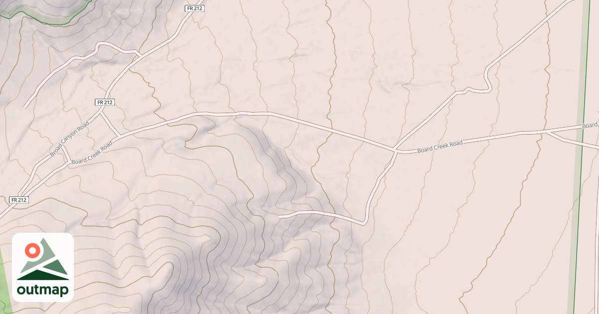 Map of BOARD CREEK ACCESS