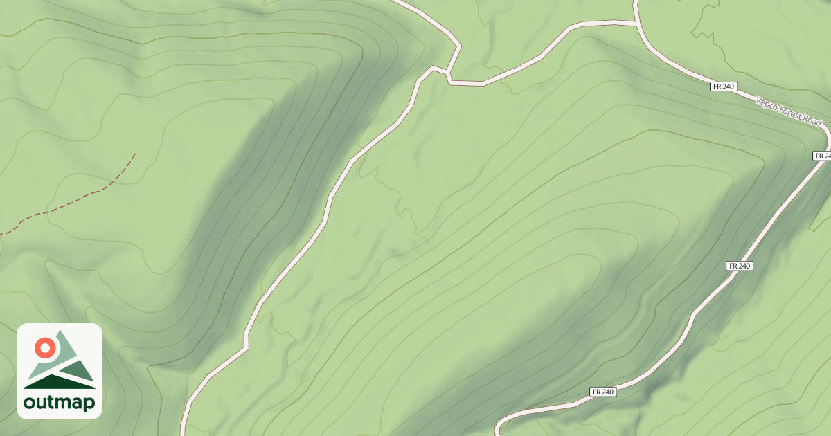 Map of STRAIGHT HOLLOW