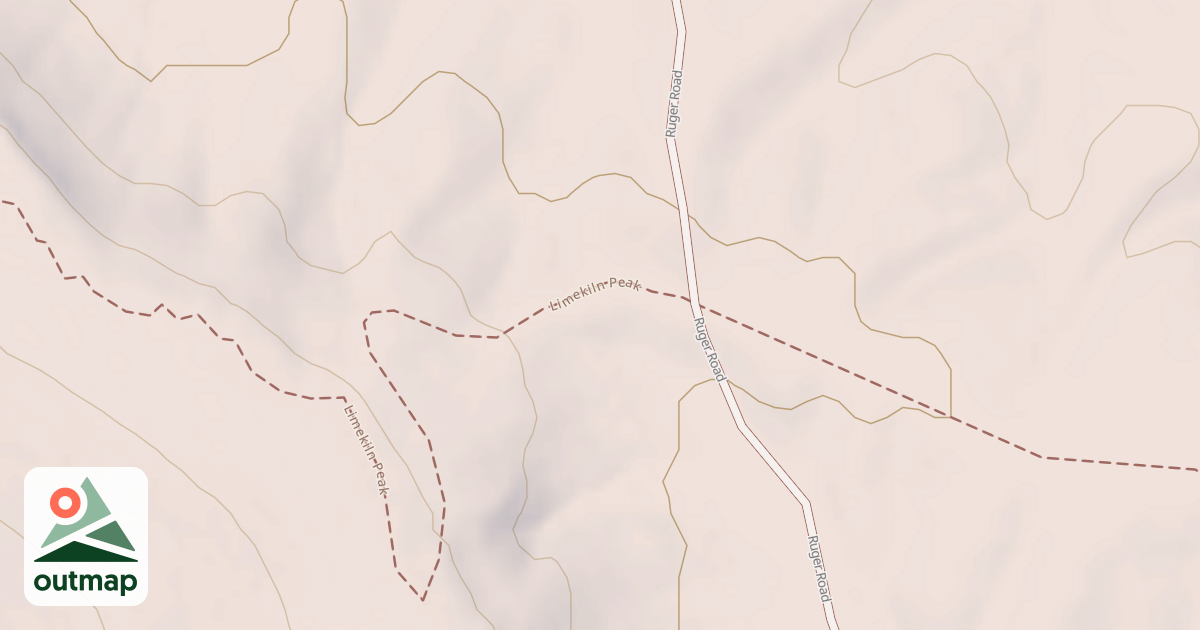 Map of Limekiln Peak