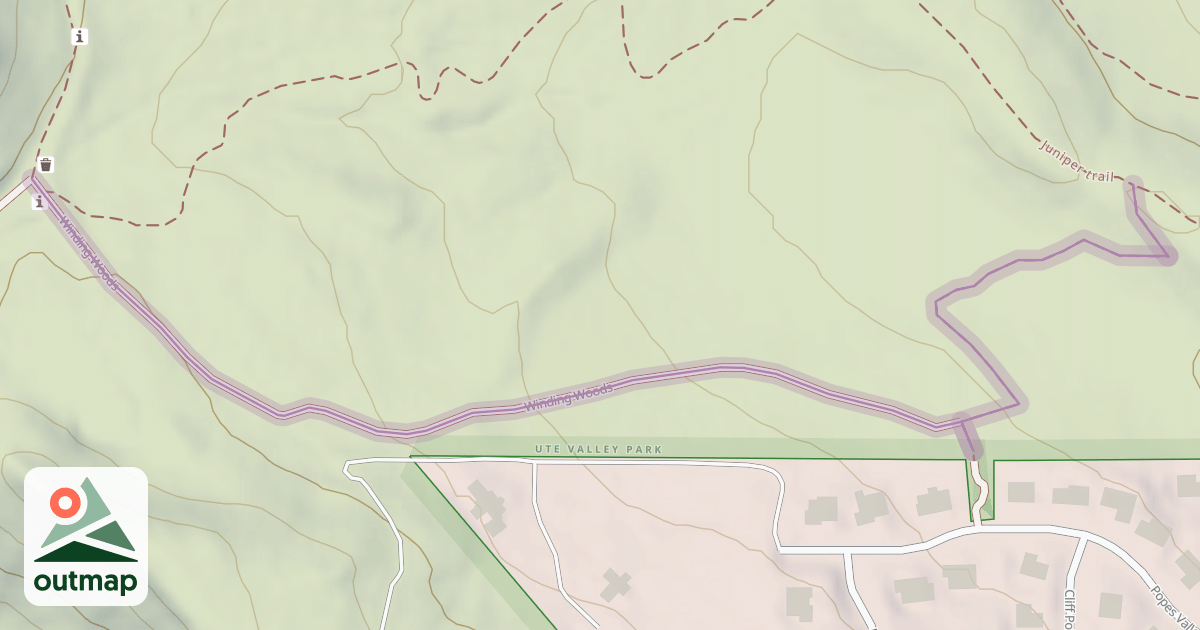 Map of Winding Woods