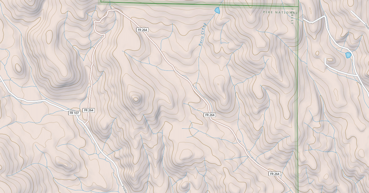 Map preview of PARIS CREEK