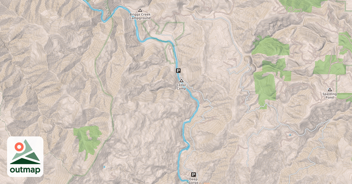 Map of ILLINOIS RIVER
