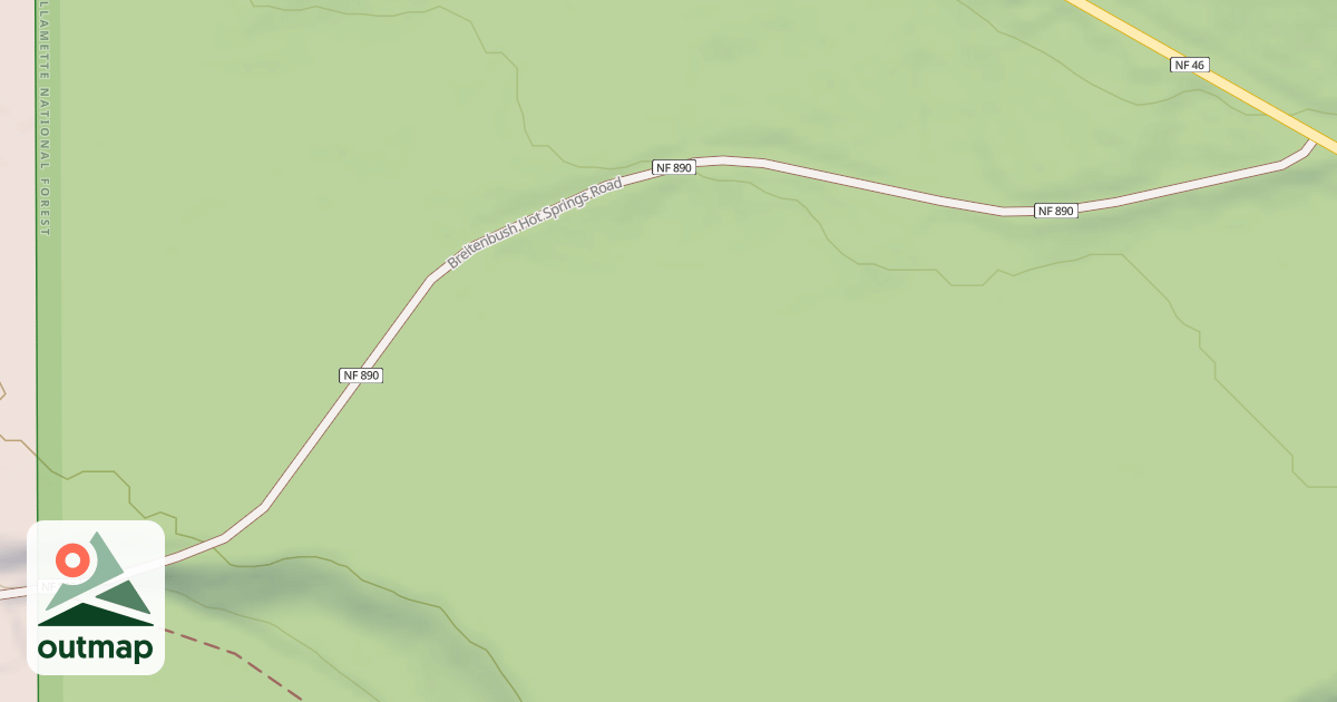 Map of HOT SPRINGS