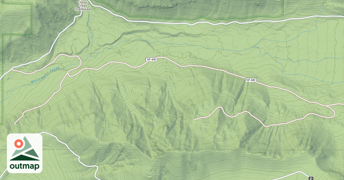 Map of SOUTH WHITEWATER ROAD