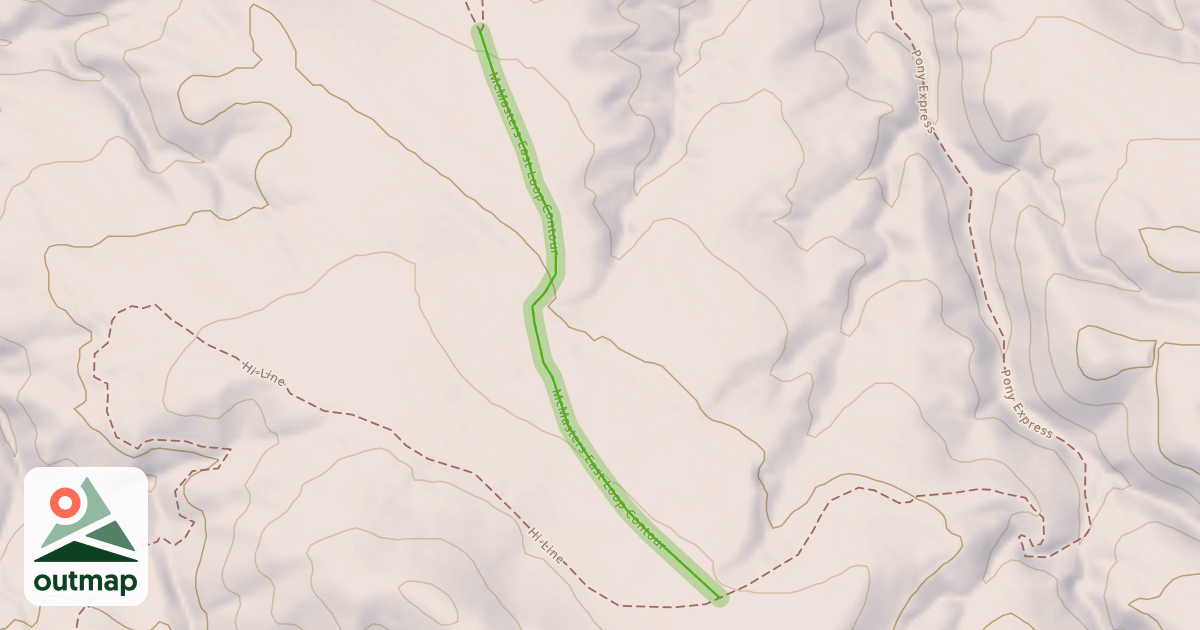Map of McMasters East Loop Contour