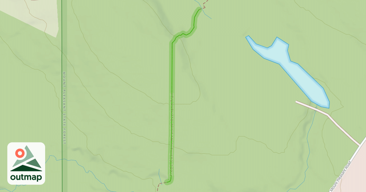 Map of Fred J. Cusimano Westside Overland Trail
