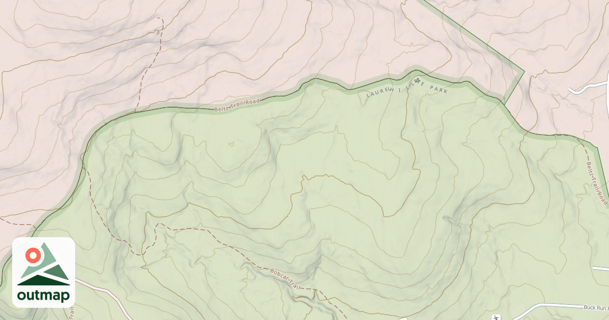 Map of Laurel Hill State Park Trails