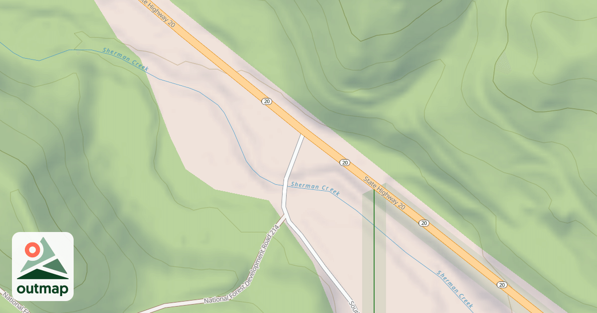 Map of SOUTH SHERMAN