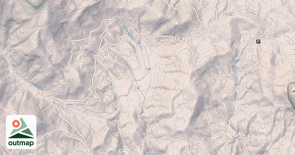 Map of COVE CREEK