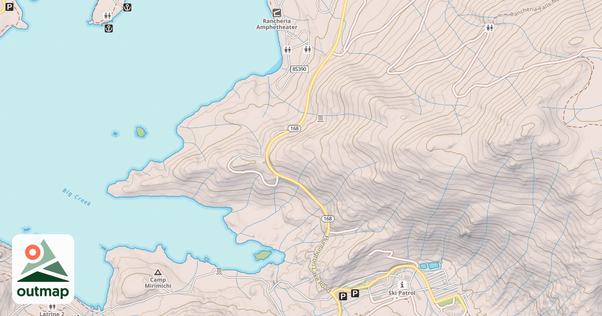 Map of China Peak