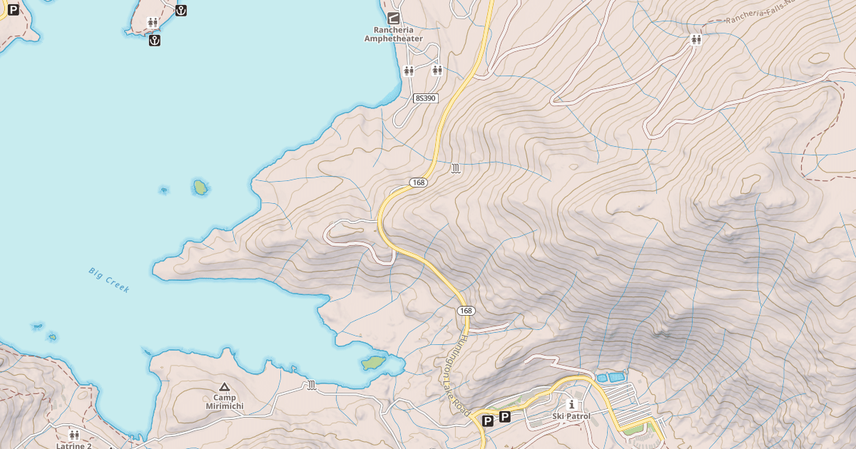 Map preview of China Peak