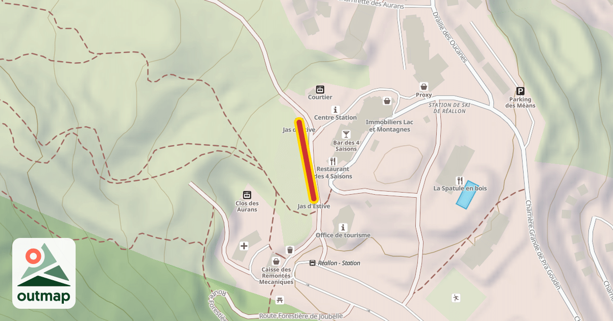 Map of Jas d'Estive