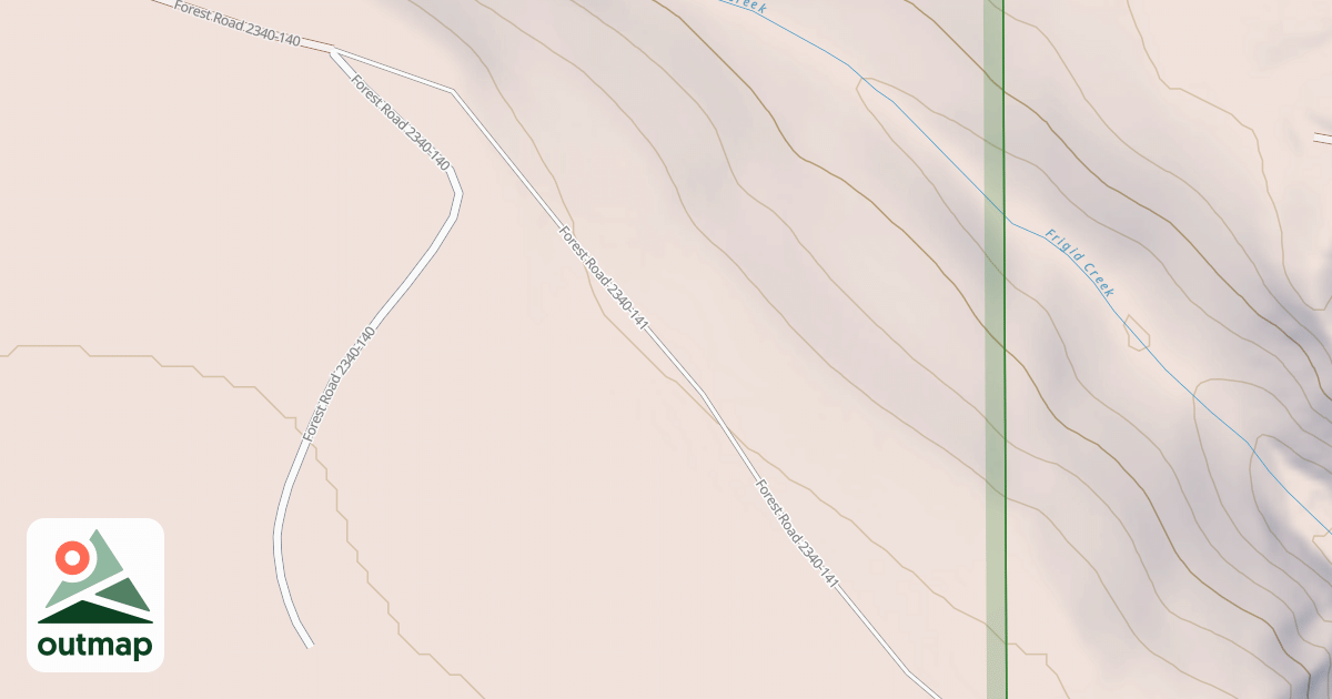 Map of FRIGID CREEK