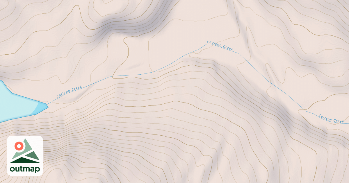 Map of carlson creek/lake