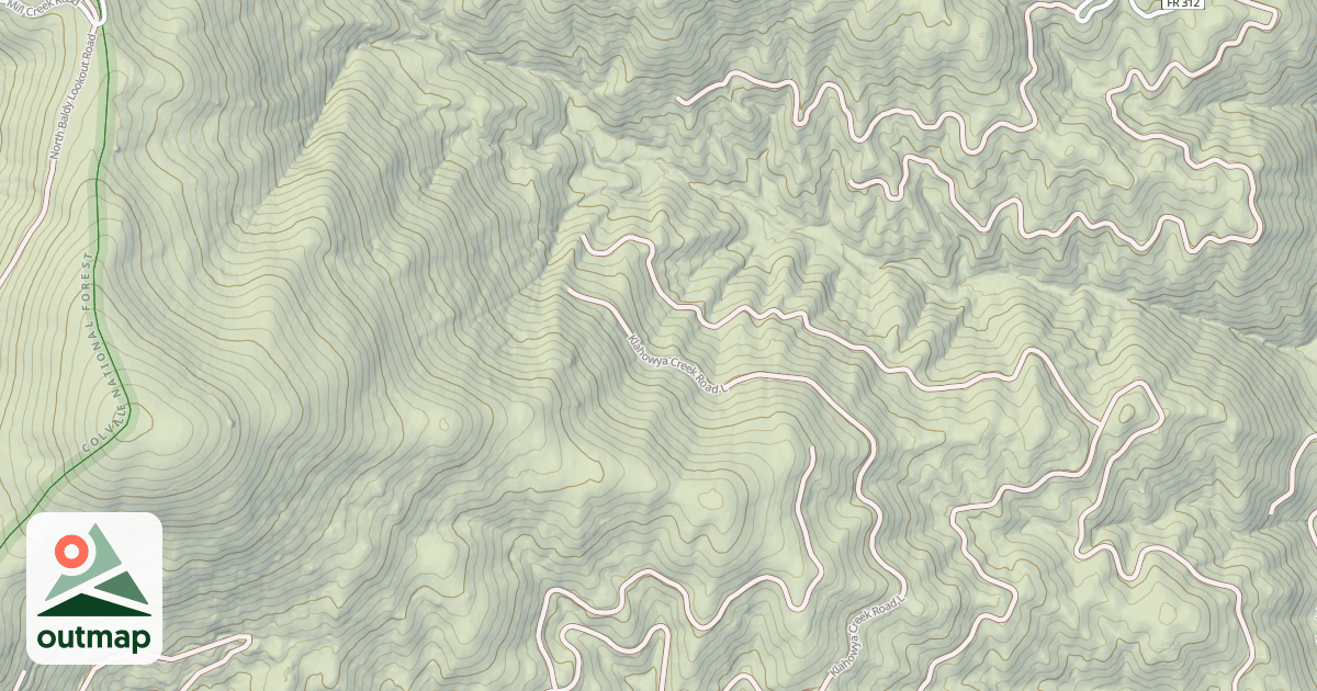 Map of Grouse Knob