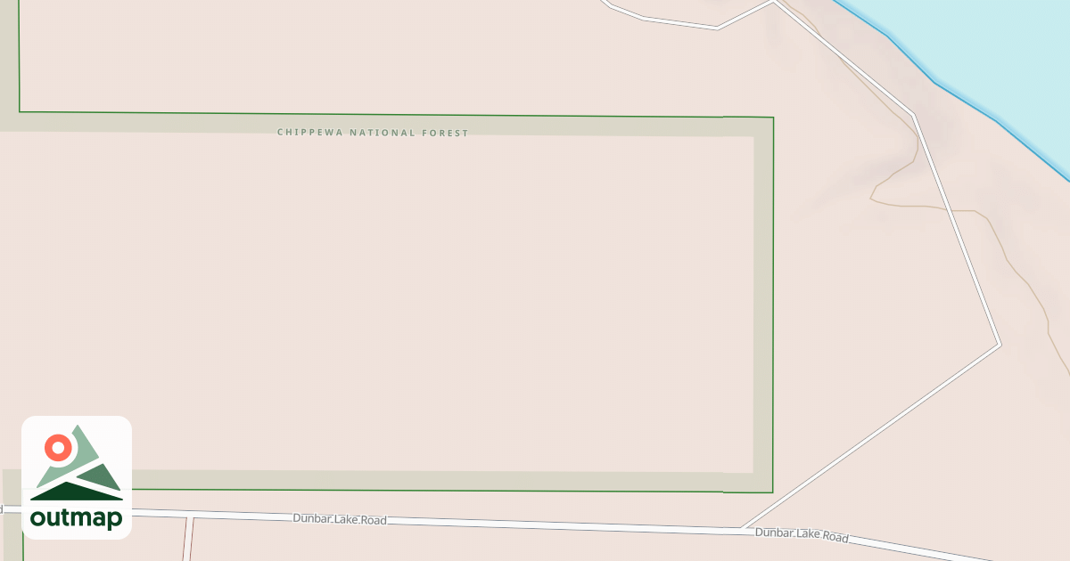Map of DUNBAR LAKE SPUR BA