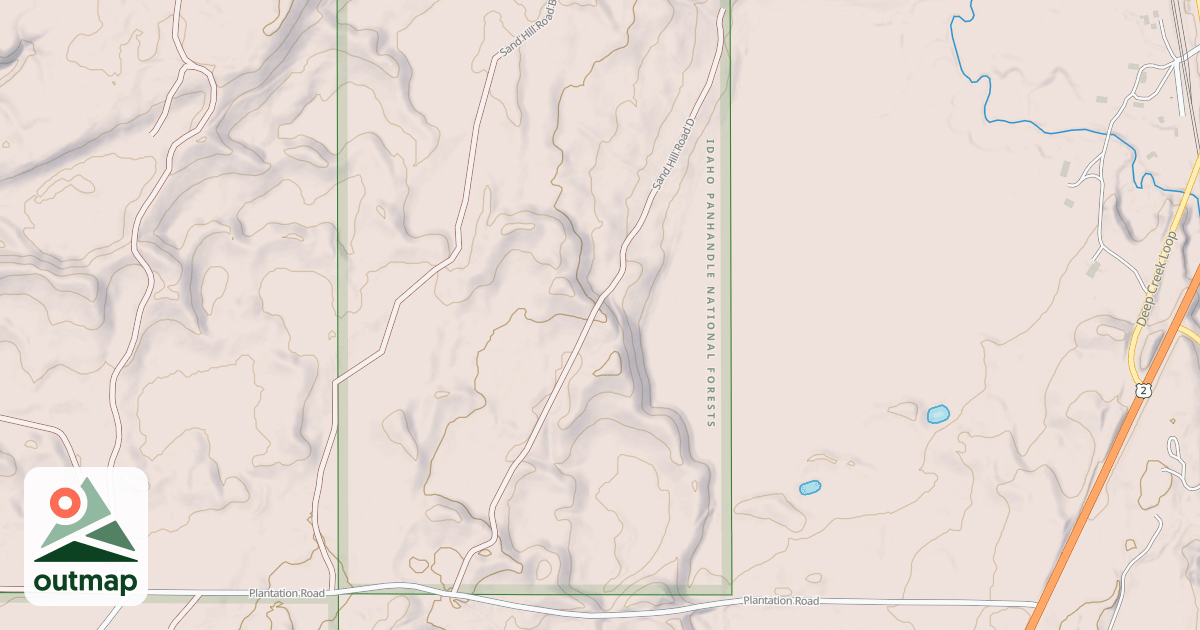 Map of SAND HILL D