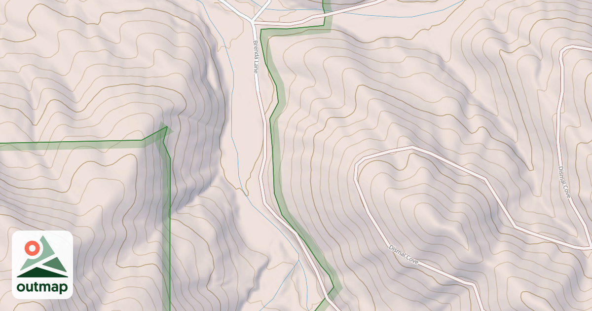 Map of DISMAL CREEK