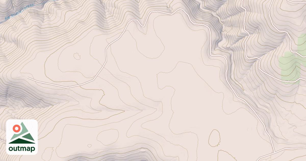 Map of BIG GRIZZLY CANYON