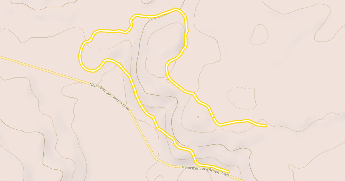 Map preview of 7.5 km Loop