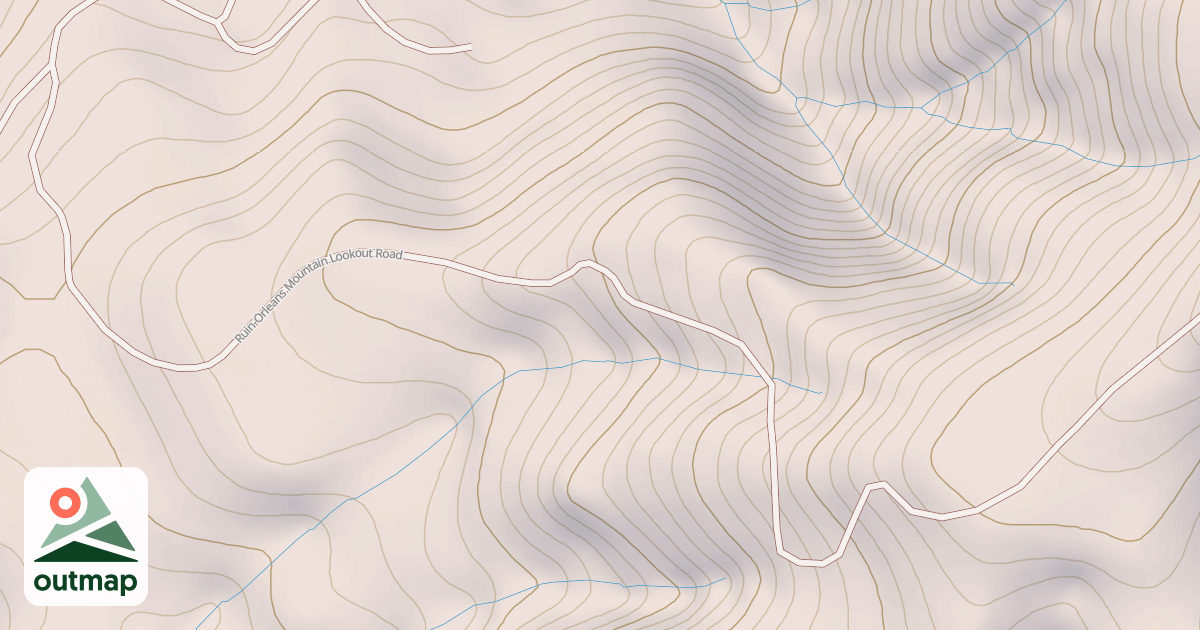 Map of RUIN-ORLEANS MTN LOOKOUT