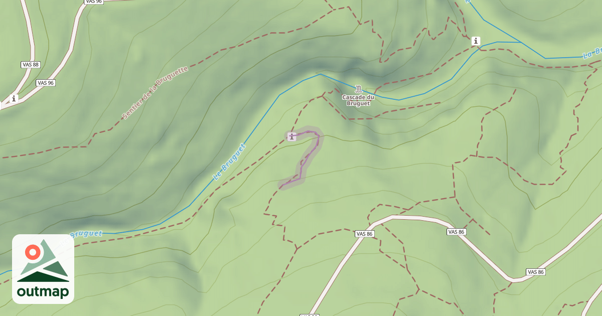 Map of Montée des Crêtes