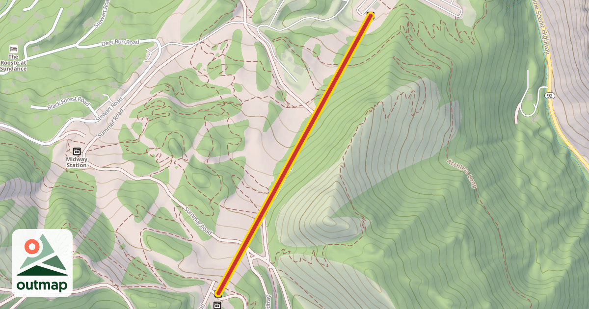 Map of Jake's Lift