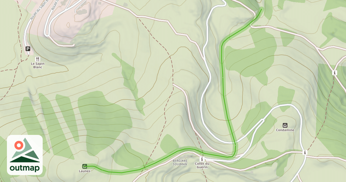 Map of Liaison Launes-Beuil