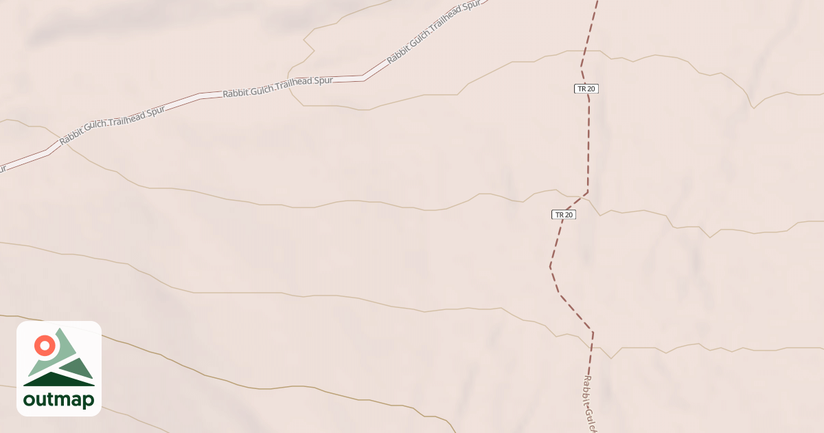 Map of RABBIT GULCH TRAILHEAD SPUR in Stillwater