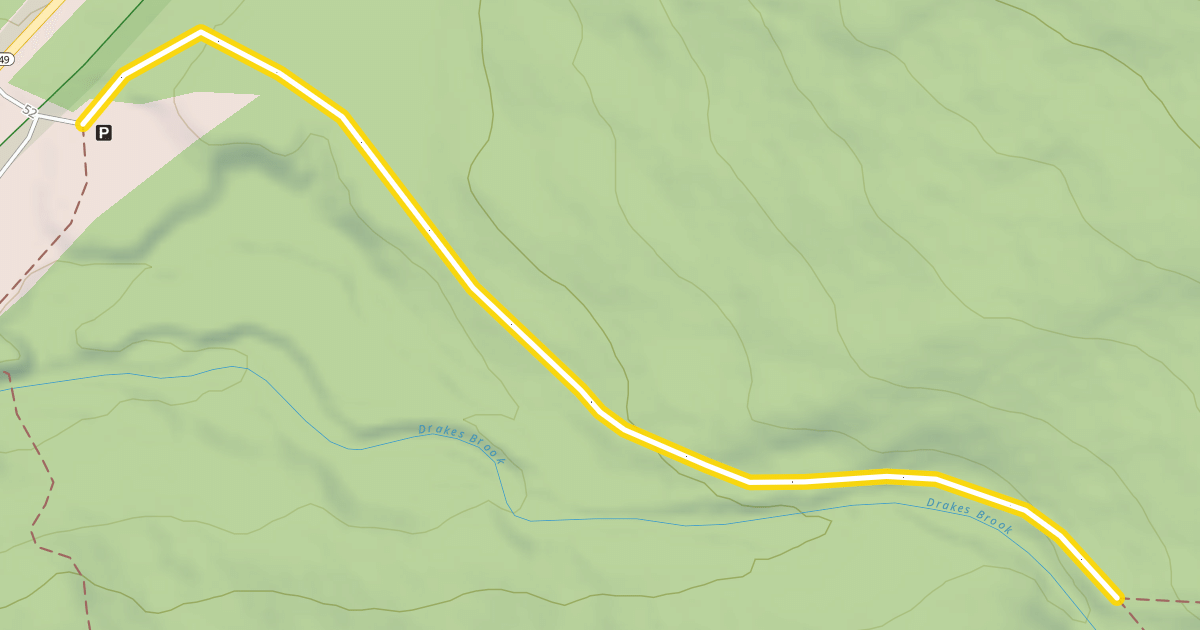 Map preview of Drakes Brook