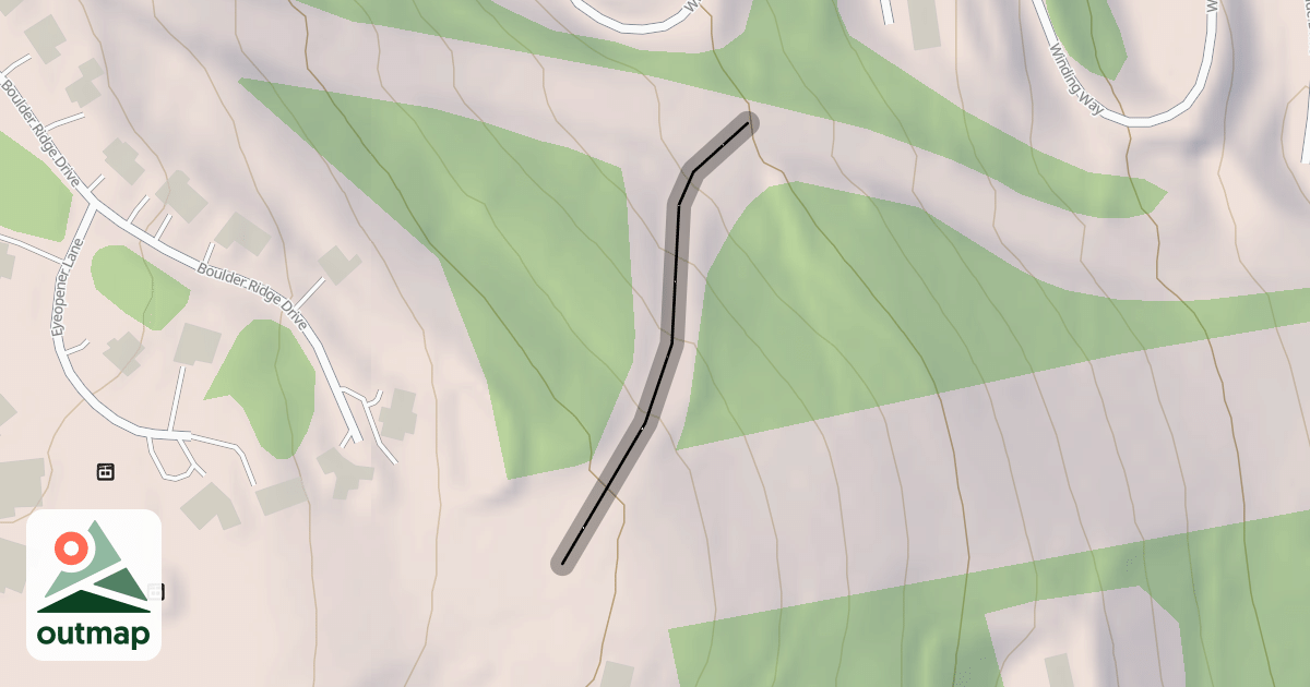 Map of Highline Pass
