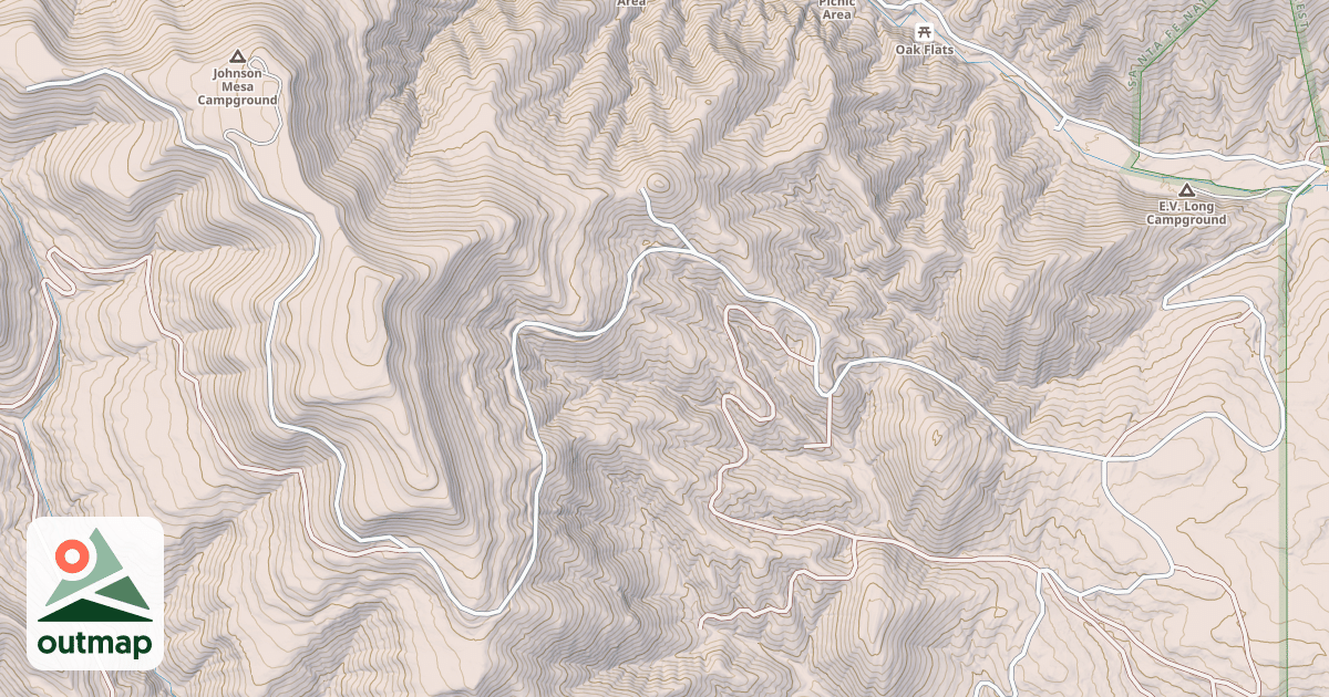 Map of JOHNSON MESA