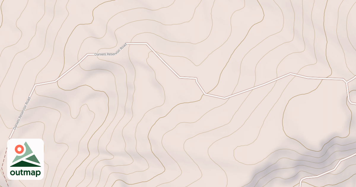 Map of DANIELS RESERVOIR