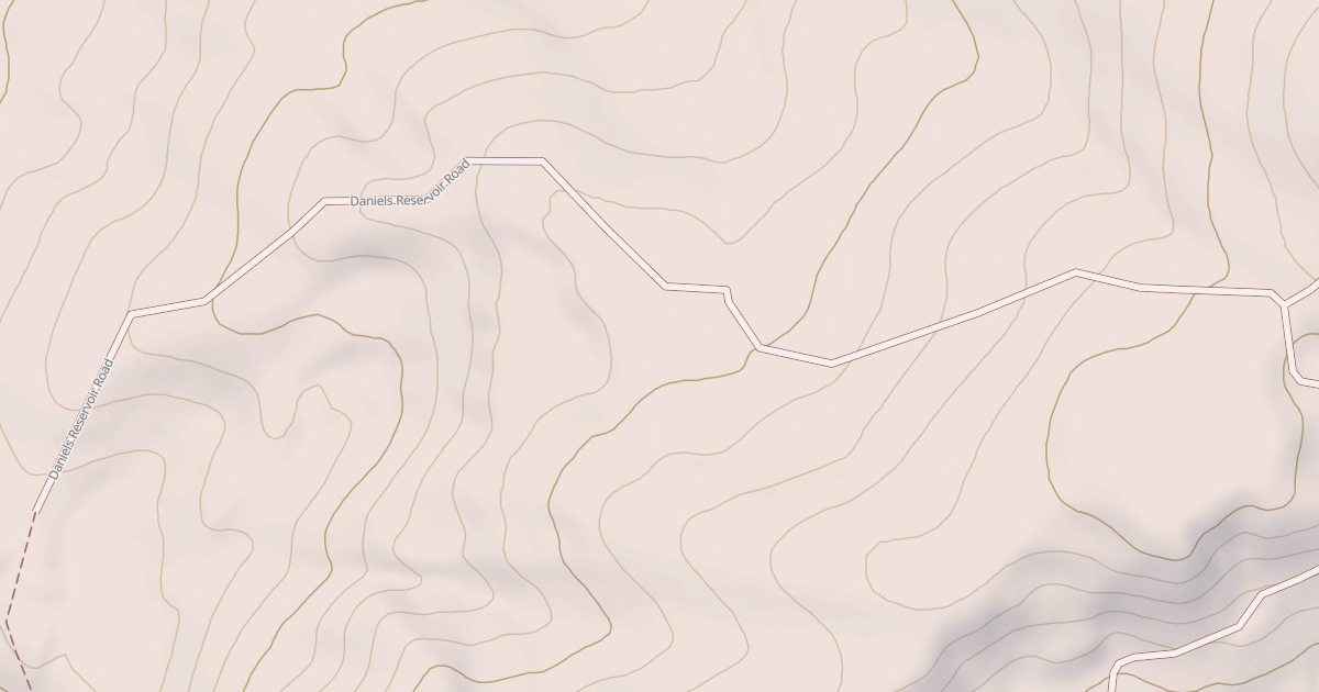 Map preview of DANIELS RESERVOIR