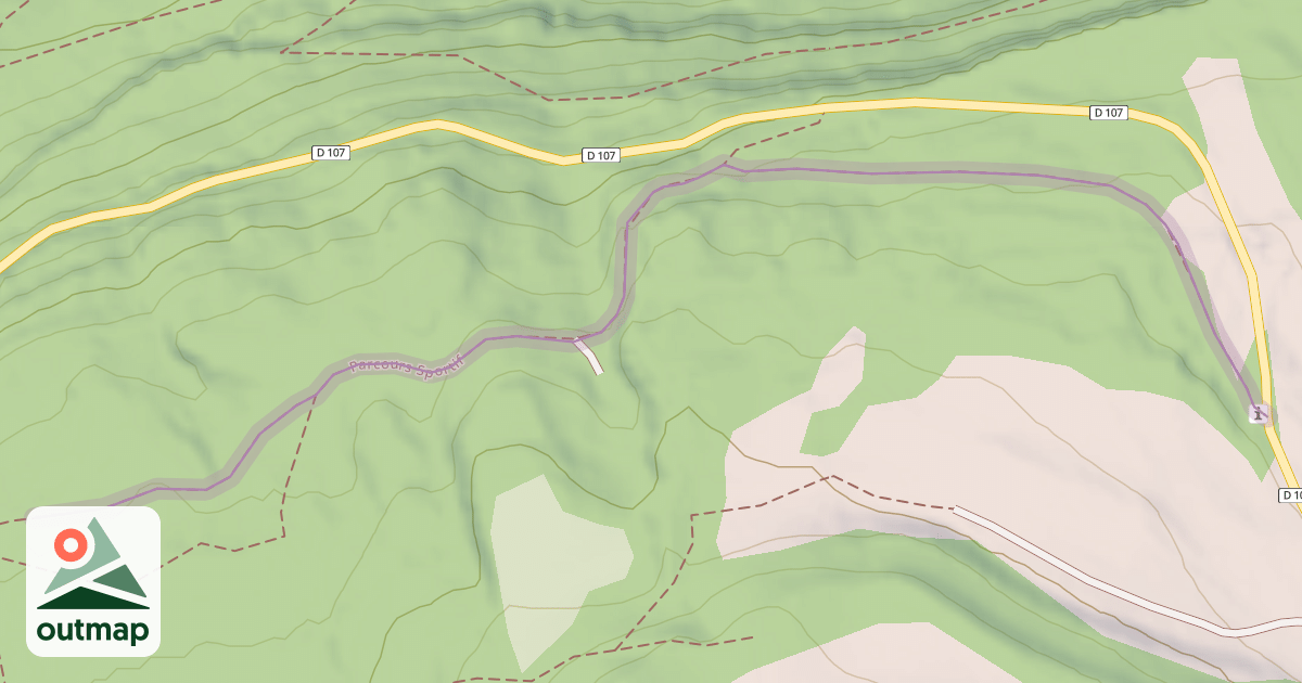 Map of Parcours Sportif
