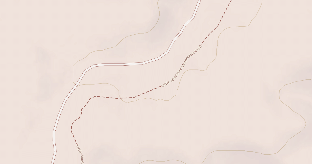 Map preview of Little Manistee Route