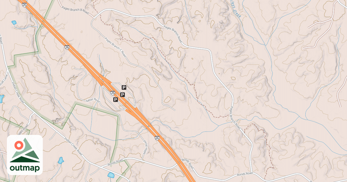 Map of PAGES BRANCH