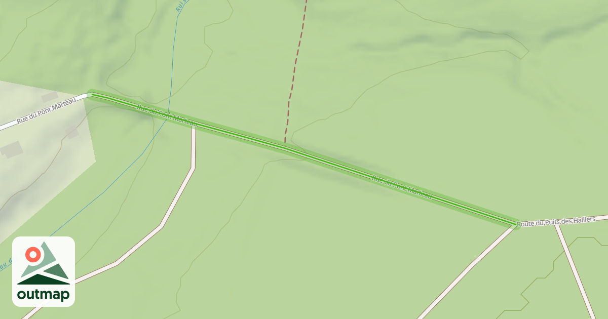 Map of Rue du Pont Marteau
