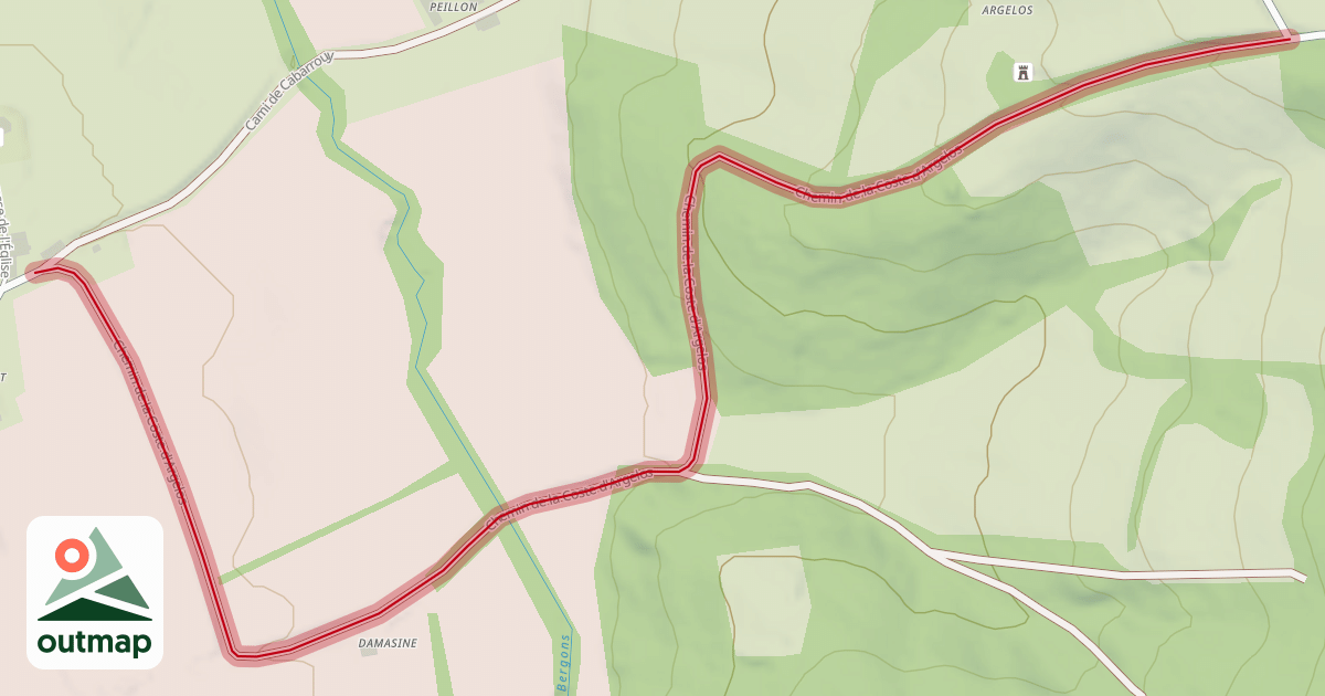Map of Cami de la Coste d'Argelos