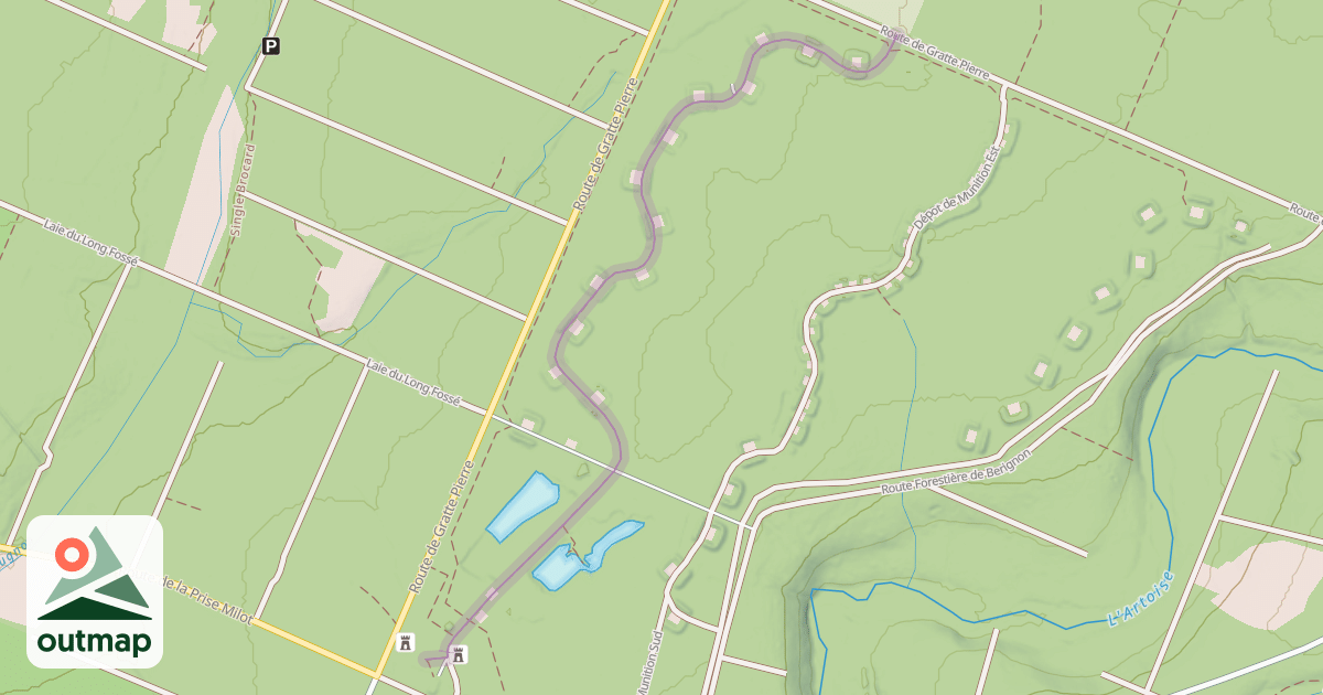 Map of Dépot de Munition Ruine Chateau d'Eau