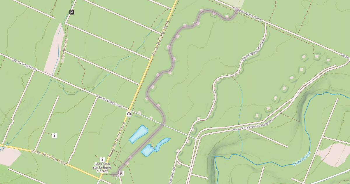 Map preview of Dépot de Munition Ruine Chateau d'Eau