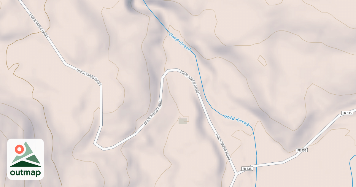 Map of BLACK MESA B